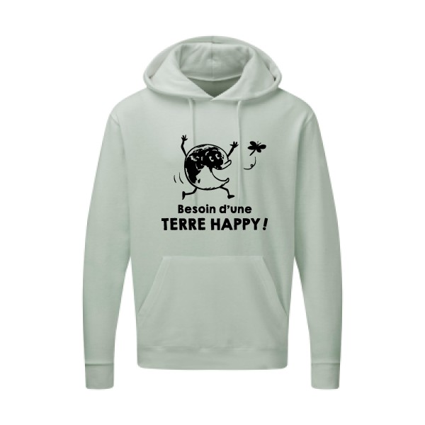 TERRE HAPPY ! - tshirt message -SG - Hooded Sweatshirt