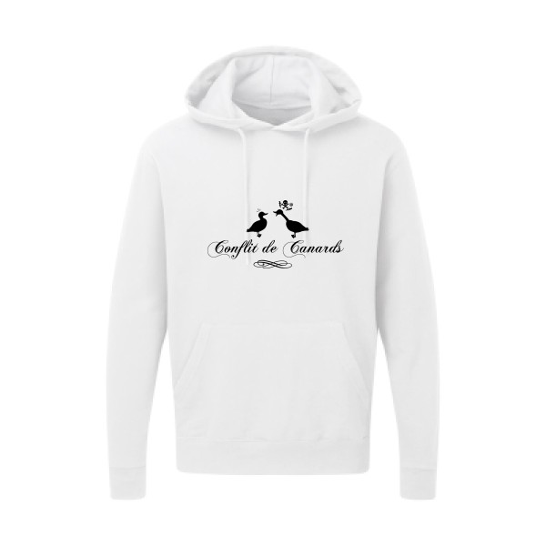 Conflit De Canards - Tee shirt humour noir Homme -SG - Hooded Sweatshirt
