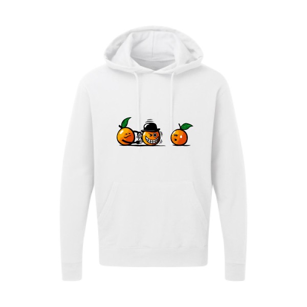 Sweat capuche - SG - Hooded Sweatshirt - Orange Mécanique