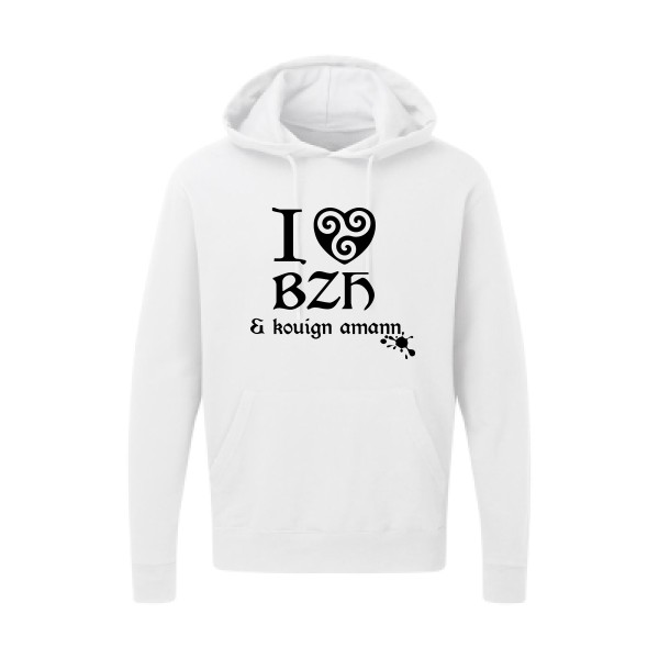 Love BZH & kouign-Tee shirt breton - SG - Hooded Sweatshirt