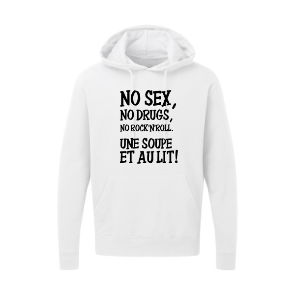 NO... - Sweat capuche  rock - modèle SG - Hooded Sweatshirt -thème musique et rock'n'roll-