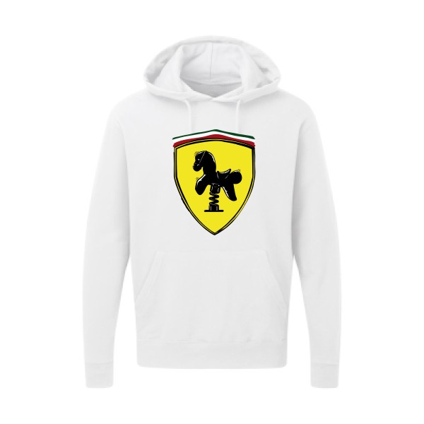 Ferrari -Sweat capuche parodie pour Homme -SG - Hooded Sweatshirt - thème  automobile - 