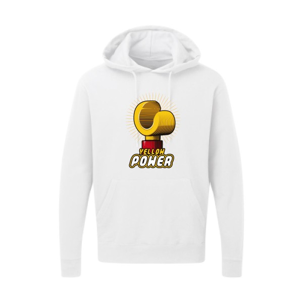 Yellow Power -Sweat capuche parodie marque - SG - Hooded Sweatshirt