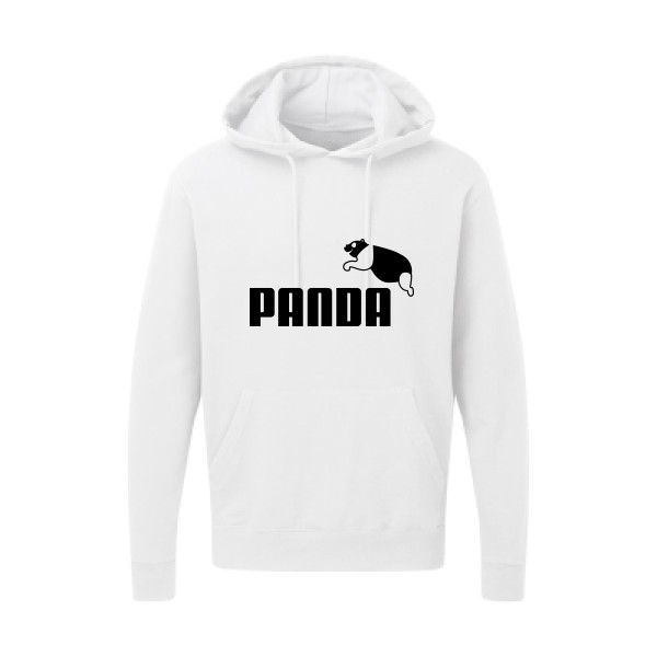 PANDA - Sweat capuche parodie pour Homme -modèle SG - Hooded Sweatshirt - thème humour et parodie- 