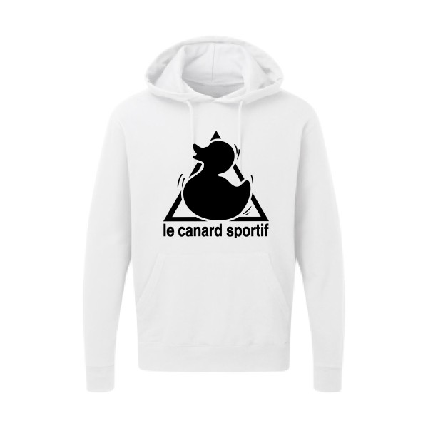 Canard Sportif -Sweat capuche humoristique - Homme -SG - Hooded Sweatshirt -thème  humour et parodie - 