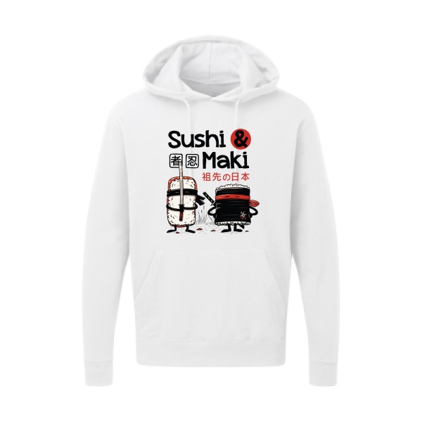 Sushi et Maki-SG - Hooded Sweatshirt - T-shirts et sweats originaux -