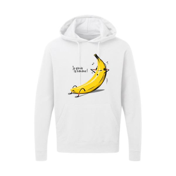 Je garde la banane ! - Sweat capuche drôle et cool Homme  -SG - Hooded Sweatshirt - Thème original et drôle -