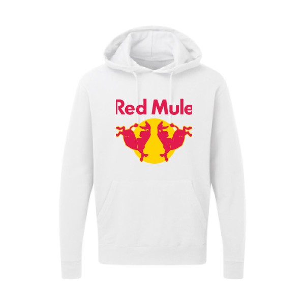 Red Mule-Tee shirt Parodie - Modèle Sweat capuche -SG - Hooded Sweatshirt