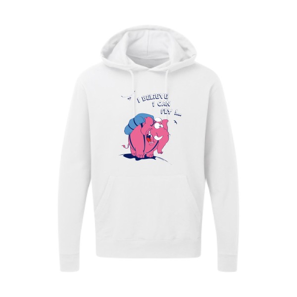 Just believe you can fly  - Sweat capuche elephant -SG - Hooded Sweatshirt