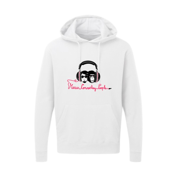 Sweat capuche original Homme  - Music Connecting People - 