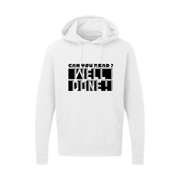  Sweat capuche Homme original - Can you read ? - 