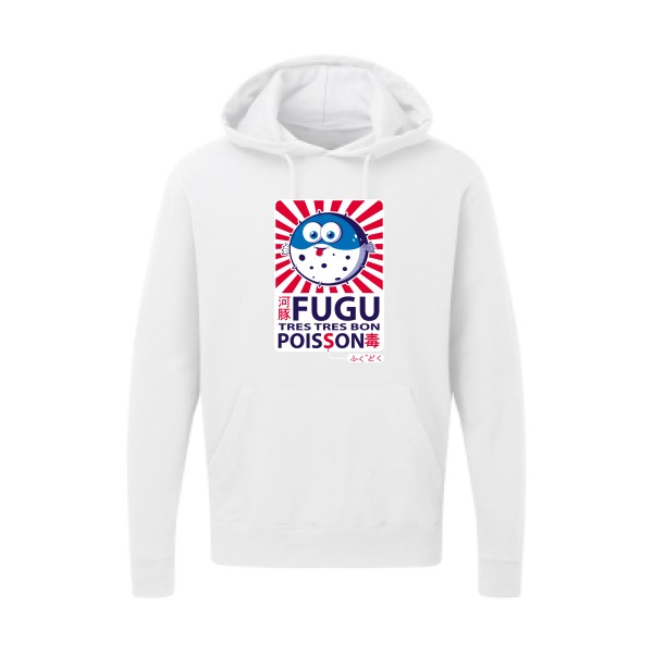 Fugu - Sweat capuche trés marrant Homme - modèle SG - Hooded Sweatshirt -thème burlesque -