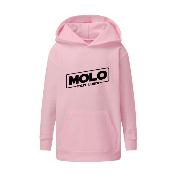 Molo c'est lundi -Sweat capuche enfant Enfant original -SG - Kids' Hooded Sweatshirt -Thème original-