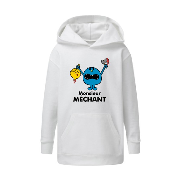 Monsieur Méchant - Sweat capuche enfant drôle - modèle SG - Kids' Hooded Sweatshirt -thème bande dessinée -