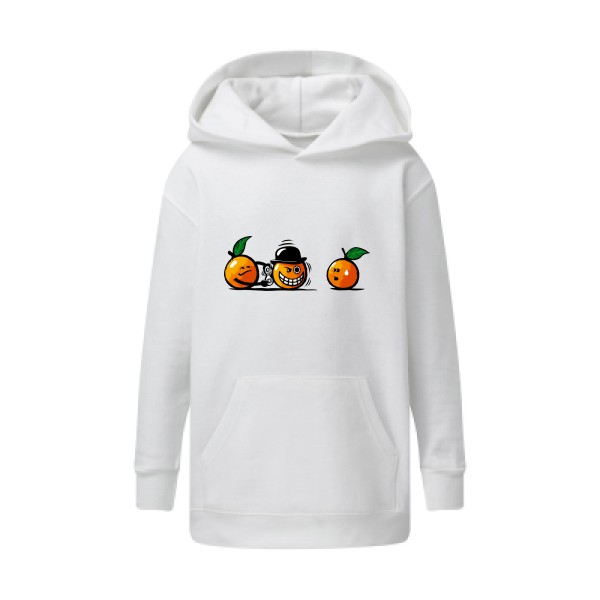 Sweat capuche enfant - SG - Kids' Hooded Sweatshirt - Orange Mécanique