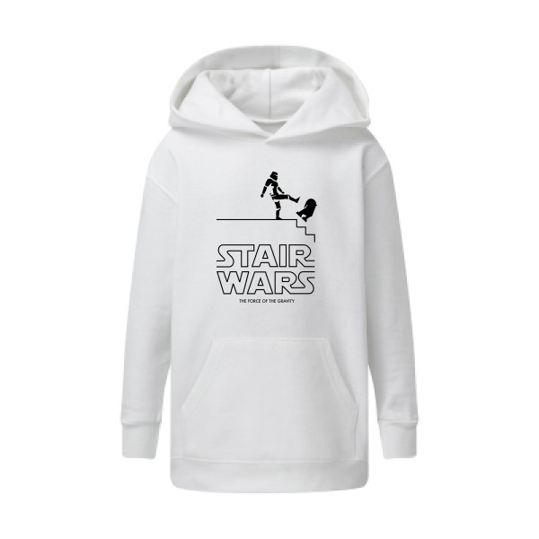 STAIR WARS -Sweat capuche enfant humour Enfant -SG - Kids' Hooded Sweatshirt -thème parodie star wars -