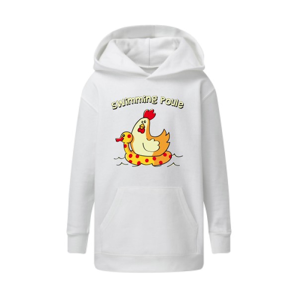 swimming poule - Sweat capuche enfant rigolo Enfant - modèle SG - Kids' Hooded Sweatshirt -thème burlesque -