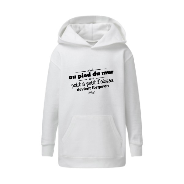 Proverbe à la con - Sweat capuche enfant - modèle SG - Kids' Hooded Sweatshirt -thème vêtement à message -