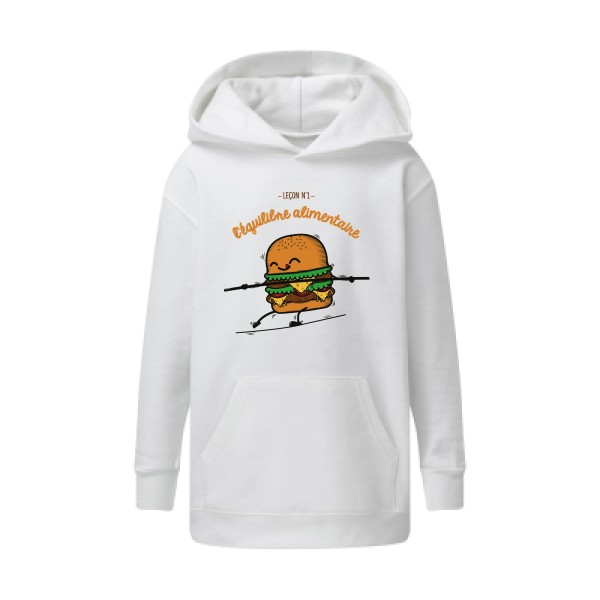 Sweat capuche enfant - SG - Kids' Hooded Sweatshirt - BURGER ADDICT