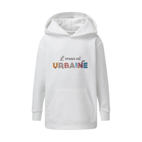 L'erreur est urbaine -Sweat capuche enfant cool- Enfant -SG - Kids' Hooded Sweatshirt -thème  ecologie - 