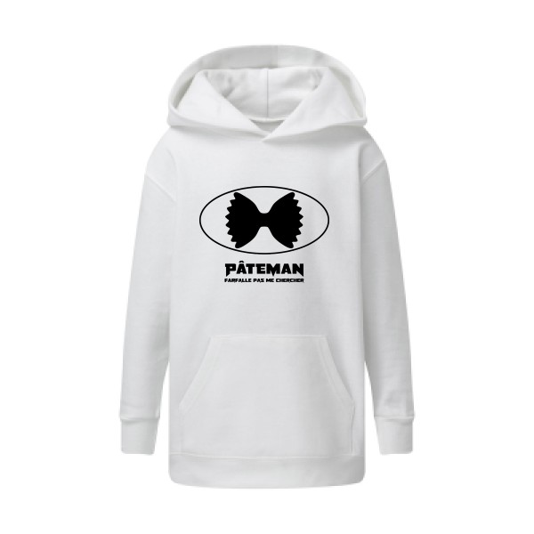 PÂTEMAN - modèle SG - Kids' Hooded Sweatshirt - Thème t shirt parodie et marque  -