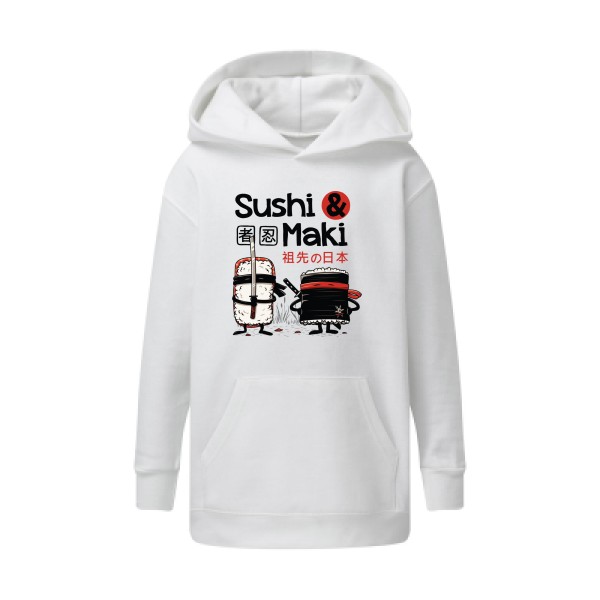 Sushi et Maki-SG - Kids' Hooded Sweatshirt - T-shirts et sweats originaux -