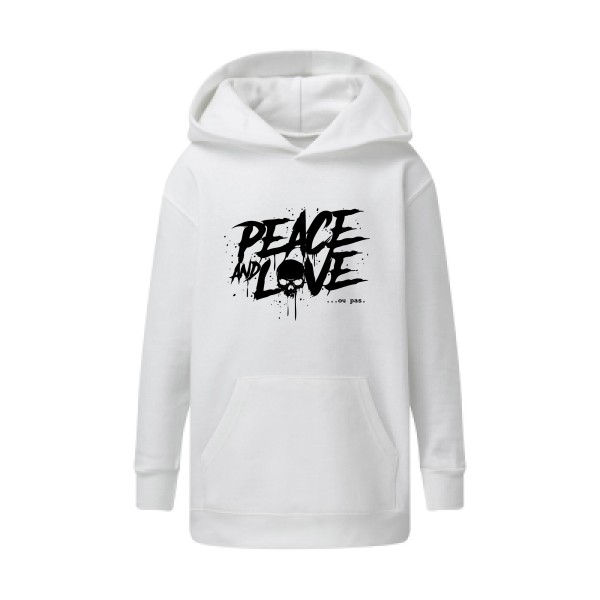 Peace or no peace - T shirt tête de mort Enfant - modèle SG - Kids' Hooded Sweatshirt -