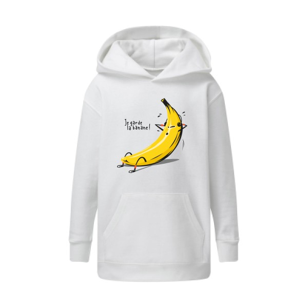 Je garde la banane ! - Sweat capuche enfant drôle et cool Enfant  -SG - Kids' Hooded Sweatshirt - Thème original et drôle -