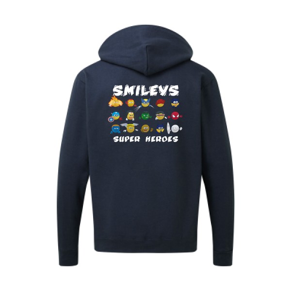 Super Smileys- Tee shirt rigolo - SG - Zip Hood Men -