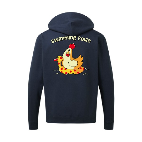 T shirt humour- Homme -  swimming poule -