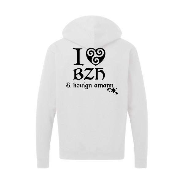 Love BZH & kouign-Tee shirt breton - SG - Zip Hood Men