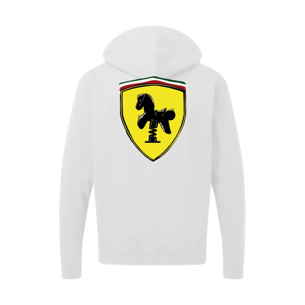 Ferrari -Sweat capuche zippé parodie pour Homme -SG - Zip Hood Men - thème  automobile - 