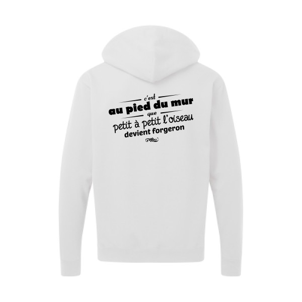 Proverbe à la con - Sweat capuche zippé - modèle SG - Zip Hood Men -thème vêtement à message -