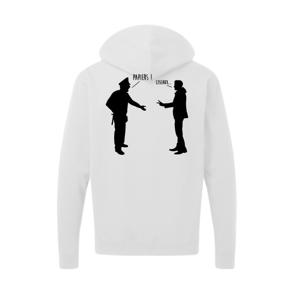 CHIFOUMI - modèle SG - Zip Hood Men - T shirt et vêtement cool - thème parodie -