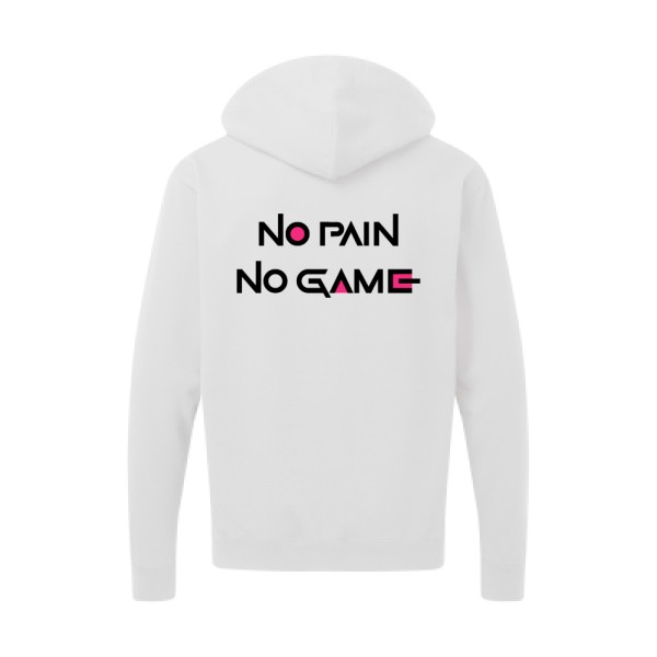 NO PAIN NO GAME ! - SG - Zip Hood Men Homme - thème parodie et cinema -