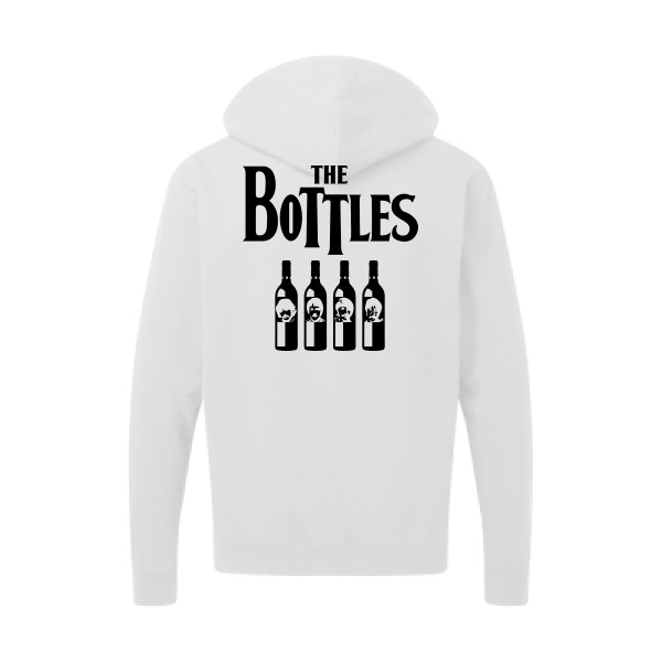The Bottles - Sweat capuche zippé parodie  pour Homme - modèle SG - Zip Hood Men - thème parodie et musique vintage -