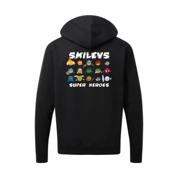 Super Smileys- Tee shirt rigolo - SG - Zip Hood Men -