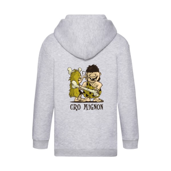 cro mignon Tee shirt anime - Fruit of the loom - Kids Hooded Zip Sweatshirt
