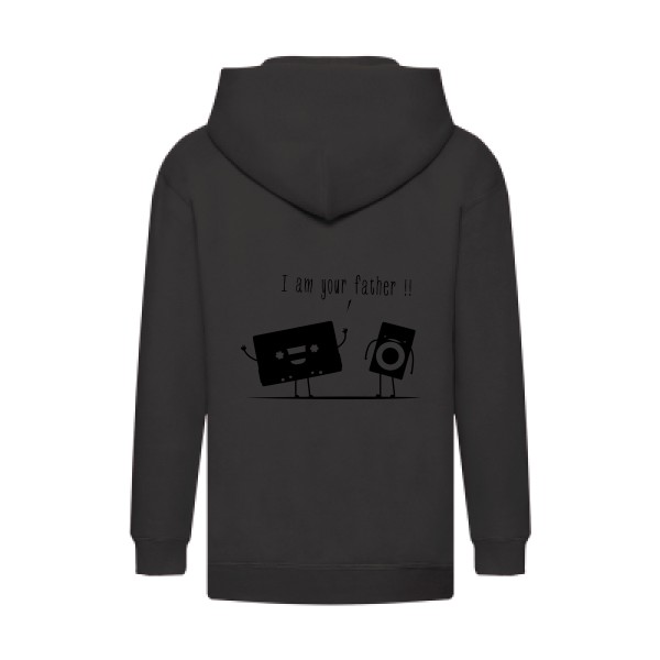 I m your father - Je suis ton père -Fruit of the loom - Kids Hooded Zip Sweatshirt