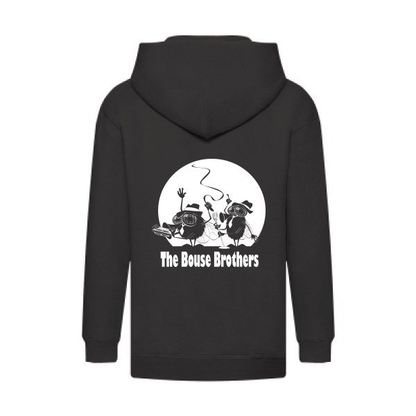The Bouse Brothers - Tee shirt humour-Fruit of the loom - Kids Hooded Zip Sweatshirt