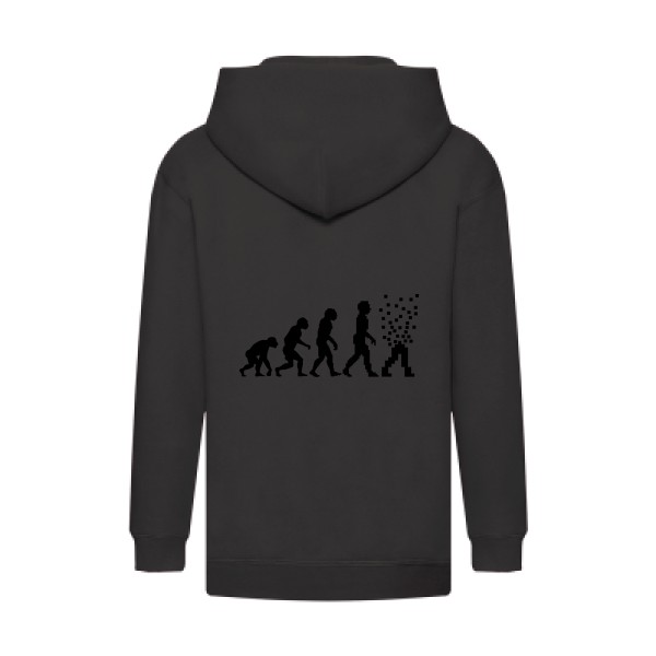 Evolution numerique Tee shirt geek-Fruit of the loom - Kids Hooded Zip Sweatshirt