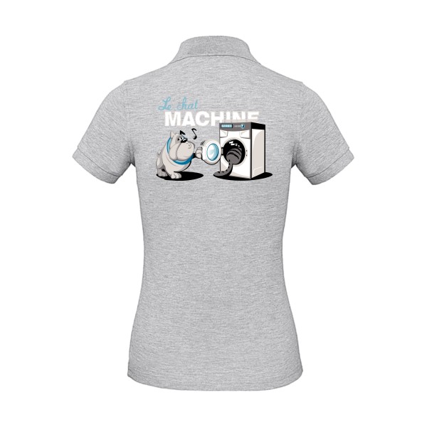 t shirt parodie marque-Le Chat Machine-B&C - Inspire Polo /women-Femme