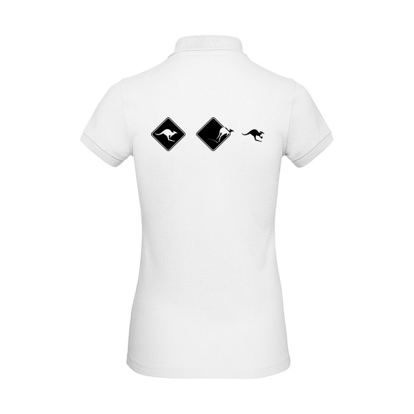 HopHopHop - T shirt kangourou rigolo - B&C - Inspire Polo /women