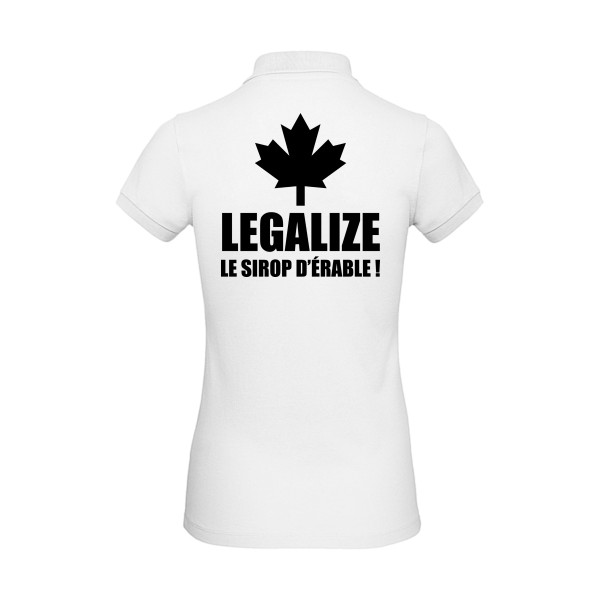 Legalize le sirop d'érable-T shirt phrases droles-B&C - Inspire Polo /women