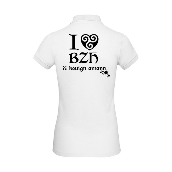 Love BZH & kouign-Tee shirt breton - B&C - Inspire Polo /women