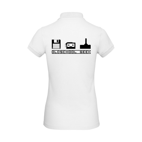 Oldschool Geek-T shirt vintage -B&C - Inspire Polo /women