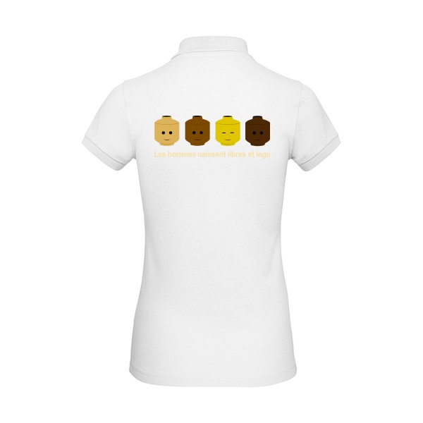 libre et légo- T shirt Lego thème- modèle B&C - Inspire Polo /women - 