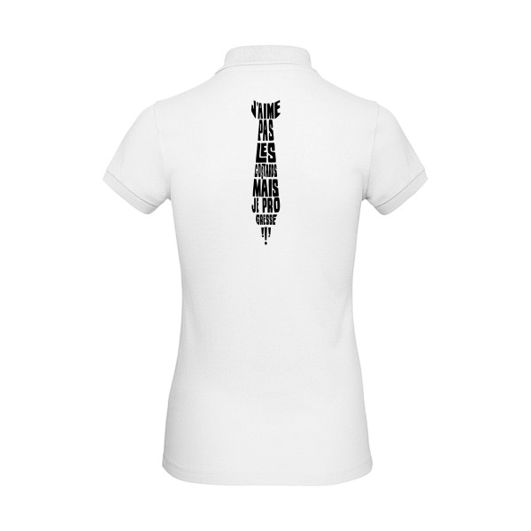 Polo femme bio - Femme original - cravate-shirt