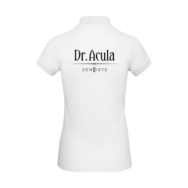 Dr.Acula - Polo femme bio Femme original - B&C - Inspire Polo /women - thème humour et jeux de mots -
