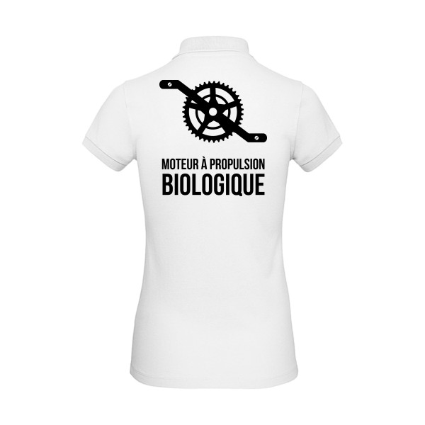 Cyclisme & écologie - B&C - Inspire Polo /women Femme - Polo femme bio humour velo - thème cyclisme et ecologie -